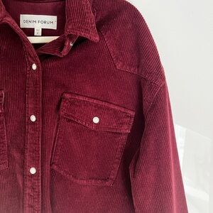 NWOT Aritzia Denim Forum Nina Corduroy Button Down